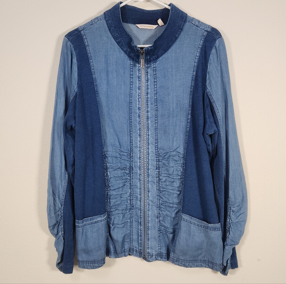 New Soft Surroundings Kendra Two-Toned Jacket